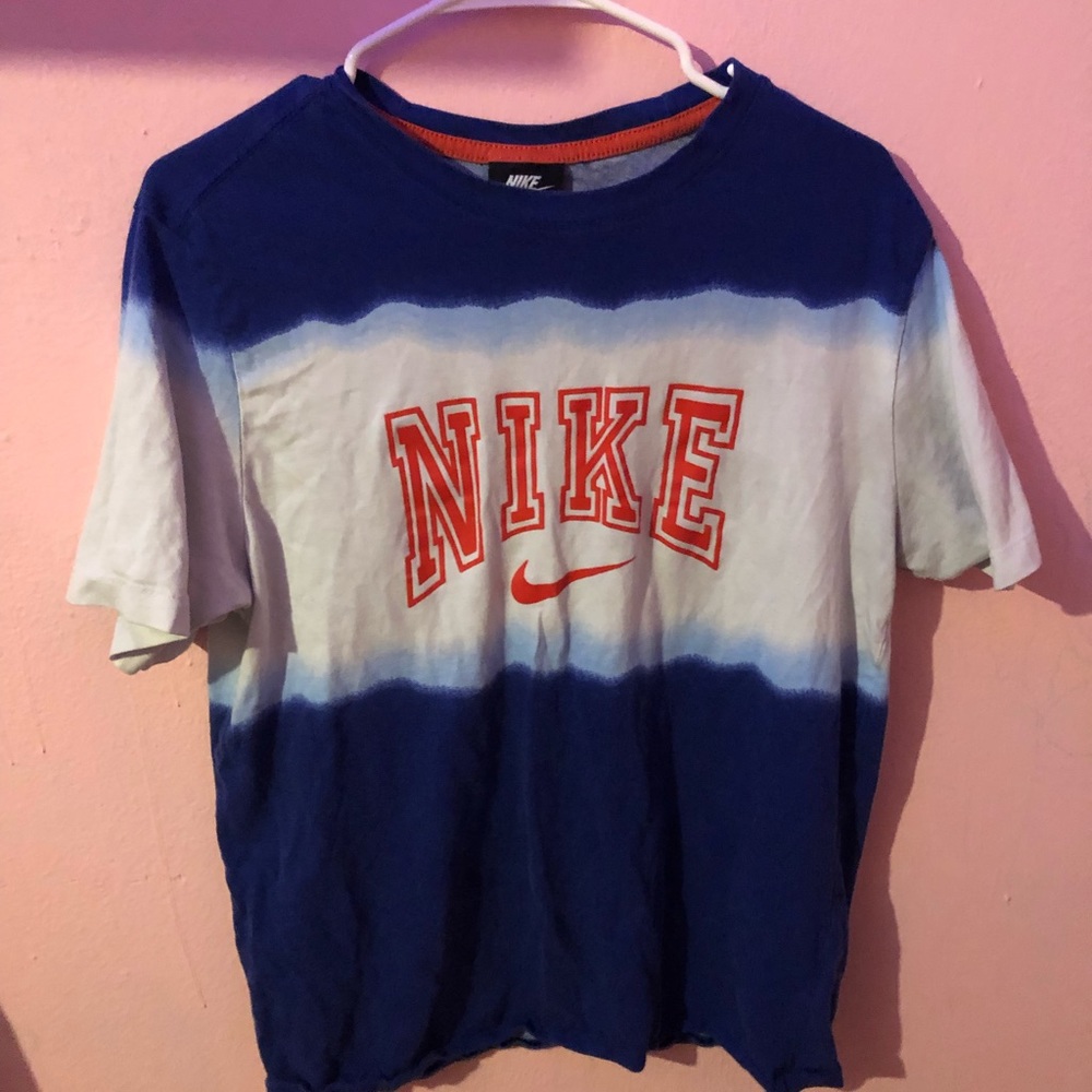 ombré blue unisex nike shirt
